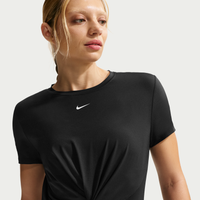 Playera de manga corta Dri-FIT para mujer Nike One Classic Twist Negro