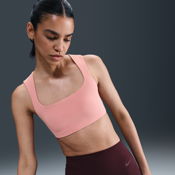Bra Deportivo De Baja Sujeción Con Forro Ligero Para Mujer Nike Zenvy Rosa