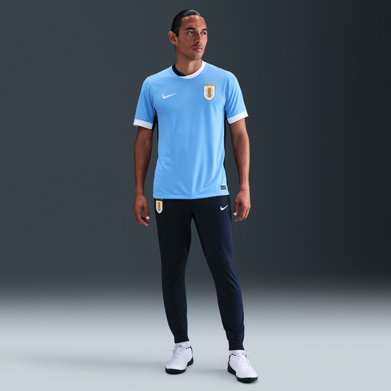 Pants De Fútbol De Tejido Knit Nike Dri-Fit Para Hombre Uruguay Strike Azul