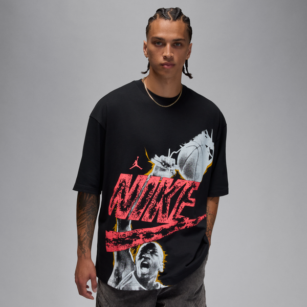 Playera Oversized Para Hombre Jordan Reissue Negro
