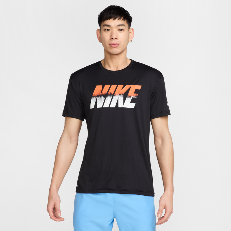Playera De Manga Corta Para Hombre Nike Swim Hydroguard Negro