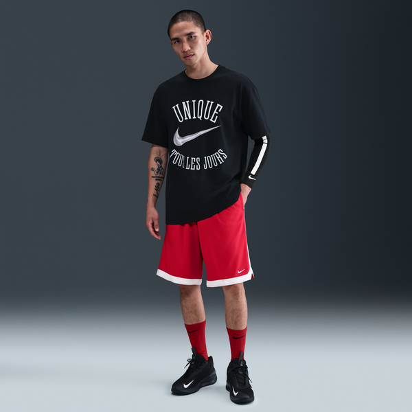 Shorts De Básquetbol Dri-Fit De 28 Cm Para Hombre Nike Dna Academy Rojo