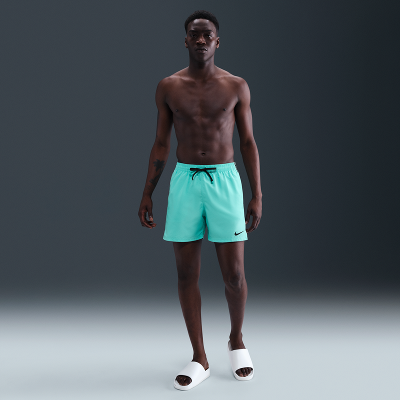 Shorts de playa o alberca de 13 cm para hombre Nike Swim Logo Tape Lap Verde