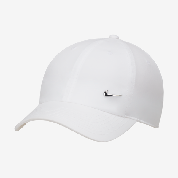Gorra Swoosh Metálica Sin Estructura Nike Dri-Fit Club Blanco