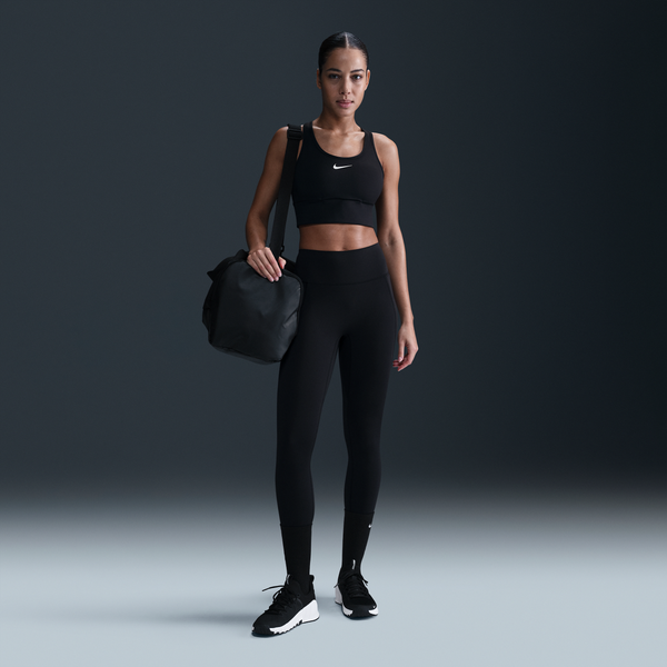 Leggings De Cintura Alta Sin Costura Delantera De 7/8 Para Mujer Nike Universa Negro