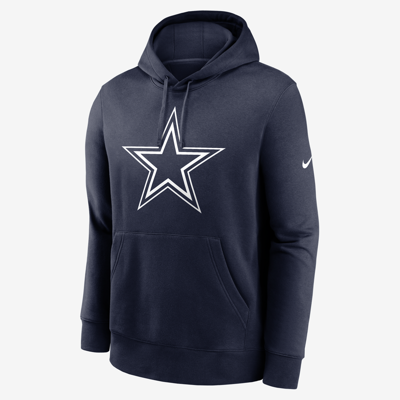 Sudadera con gorro sin cierre Nike de la NFL para hombre Dallas Cowboys Logo Club Azul