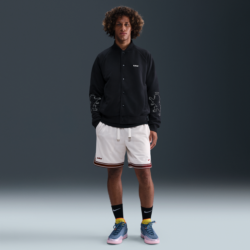 Shorts De Básquetbol De 20 Cm Para Hombre Lebron Blanco