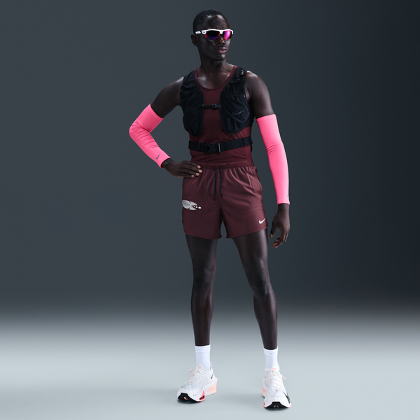 Shorts De Correr Dri-Fit De 13 Cm Con Forro De Ropa Interior Para Hombre Nike Stride Rojo