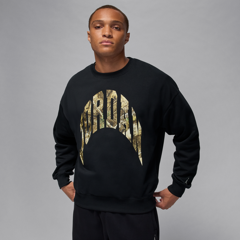 Sudadera Sin Cierre De Cuello Redondo De French Terry Para Hombre Realtree Jordan Brooklyn Negro