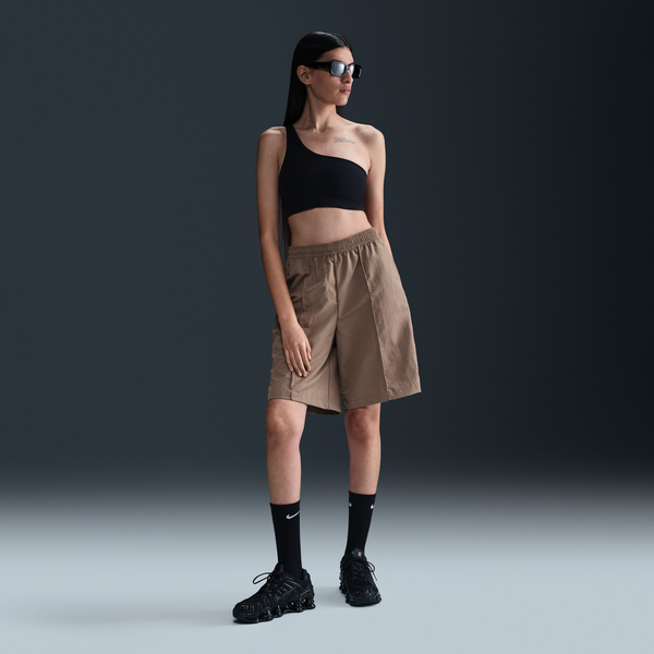 Shorts De Tiro Alto De 23 Cm Para Mujer Nike Sportswear Everything Wovens Marrón