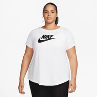 Playera con logotipo talla grande para mujer Nike Sportswear Essentials Blanco
