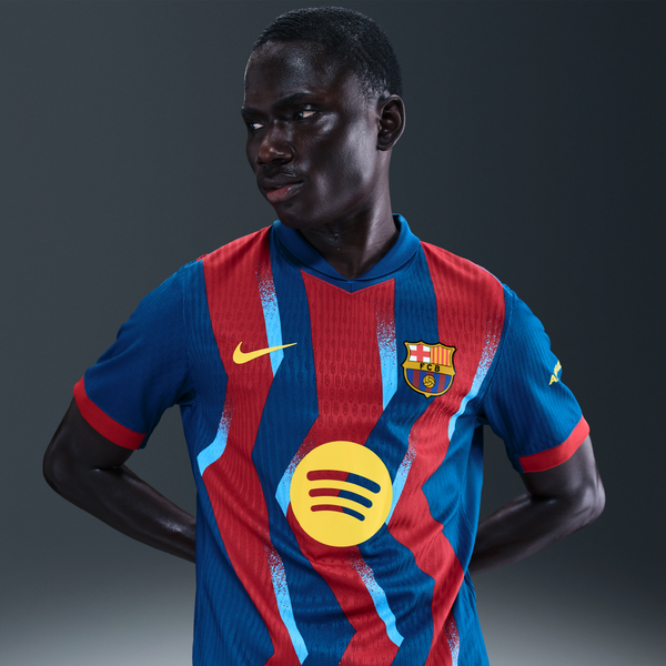 Jersey De Fútbol Nike Dri-Fit Adv Authentic Para Hombre Fc Barcelona 2025/26 Match Fourth Azul