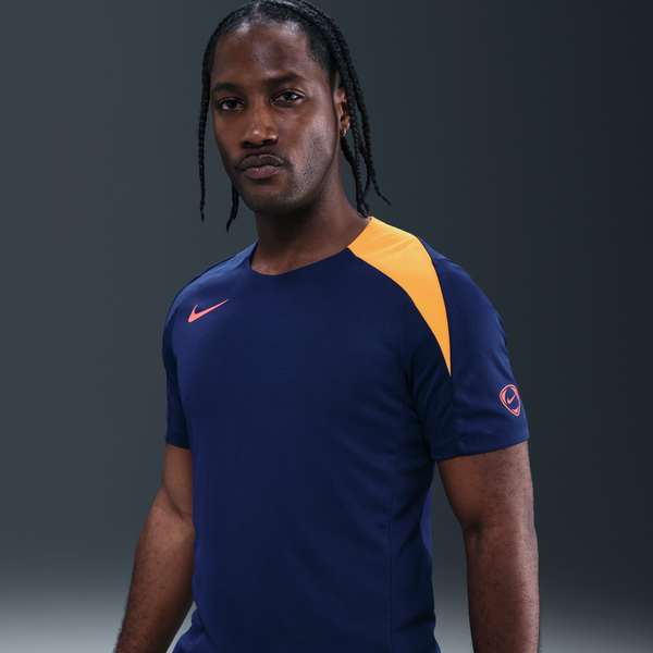 Playera De Fútbol Dri-Fit Para Hombre Nike Strike Azul