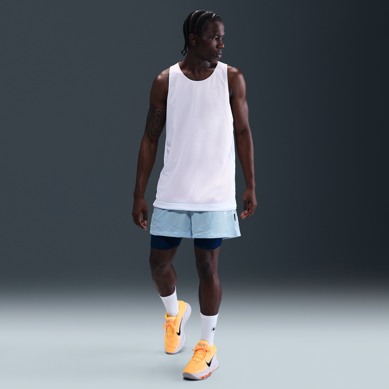 Nike Icon Shorts De Básquetbol Dri-Fit De 10 Cm 2 En 1 Para Hombre Azul