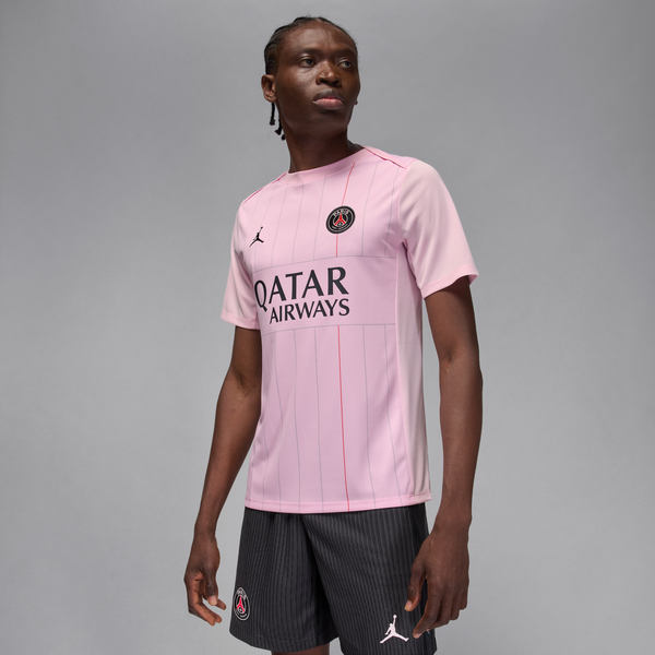 Playera De Fútbol Jordan Dri-Fit Para Antes Del Partido Para Hombre Paris Saint-Germain Academy Pro Fourth Rosa