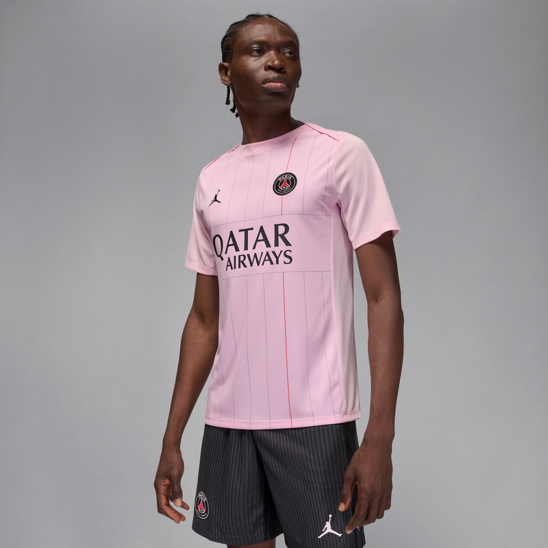 Playera De Fútbol Jordan Dri-Fit Para Antes Del Partido Para Hombre Paris Saint-Germain Academy Pro Fourth Rosa