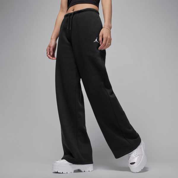 Pants De Dobladillo Abierto Para Mujer Jordan Brooklyn Fleece Negro