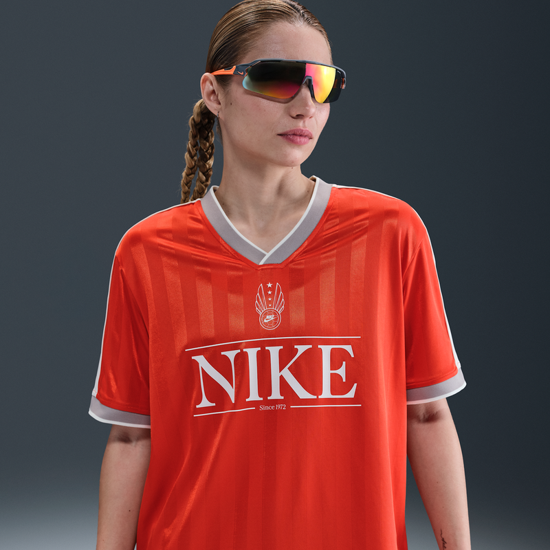 Jersey de cuello en V para mujer Nike Sportswear Rojo