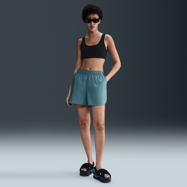 Shorts De Tiro Medio De 13 Cm Para Mujer Nike Sportswear Chill Poplin Azul