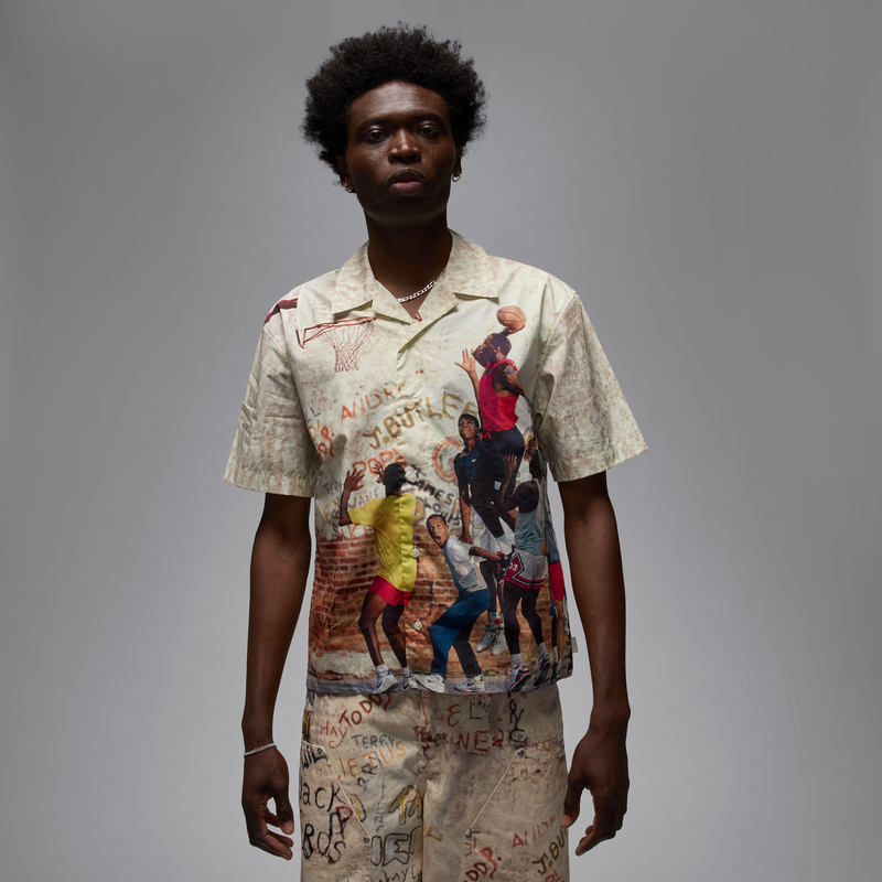 Playera De Campamento Para Hombre Air Jordan Blanco