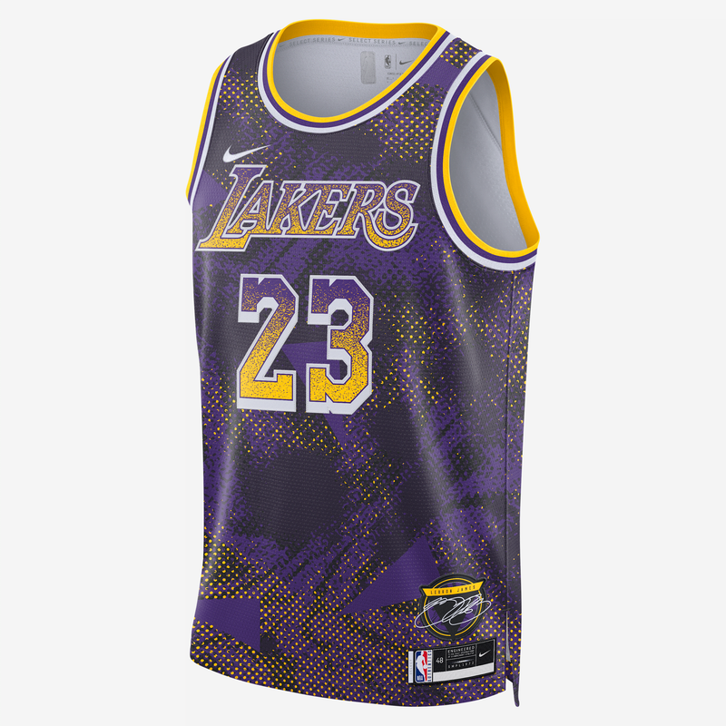 Jersey Nike Dri-Fit De La Nba Swingman Para Hombre Lebron James Los Angeles Lakers 2025/26 Select Series Morado