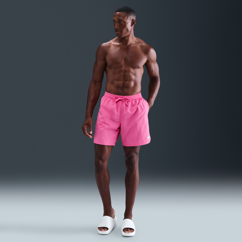 Shorts De Vóleibol De 18 Cm Con Forro Completo Para Hombre Nike Swim Breaker Rosa