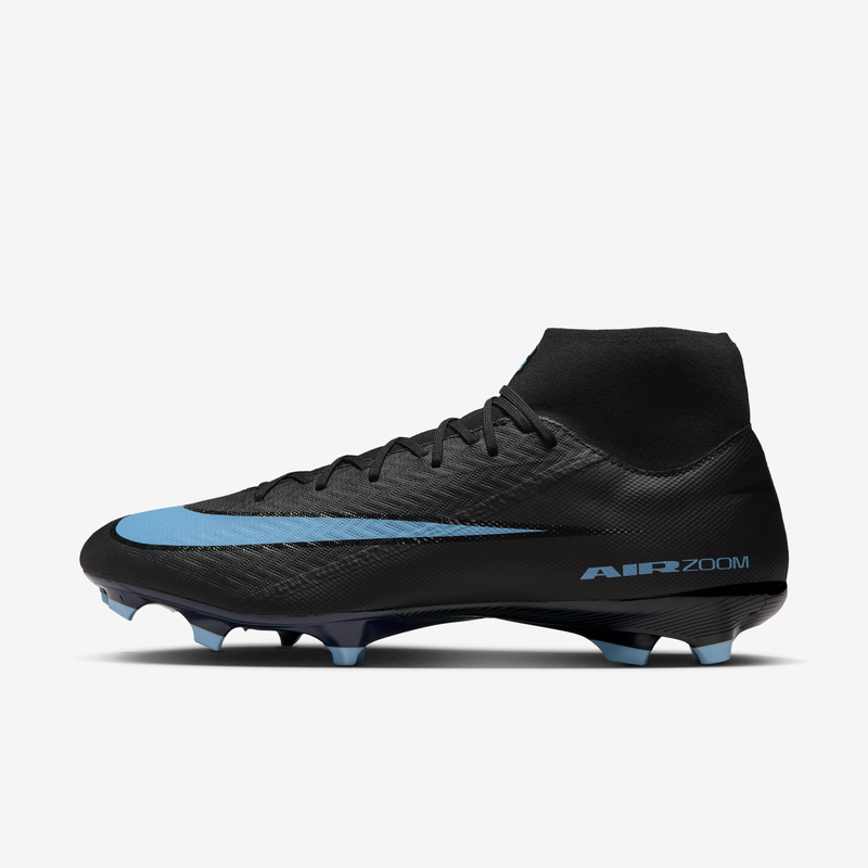 Tacos de fútbol para terrenos múltiples de corte high Nike Mercurial Superfly 10 Academy Negro