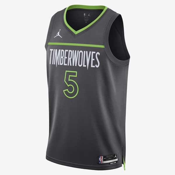 Jersey Jordan Dri-Fit De La Nba Swingman Para Hombre Minnesota Timberwolves Statement Edition Gris