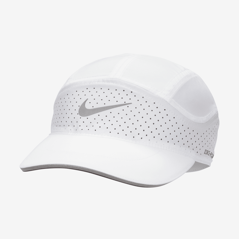 Gorra Con Diseño Reflejante Sin Estructura Nike Fly Dri-Fit Adv Blanco