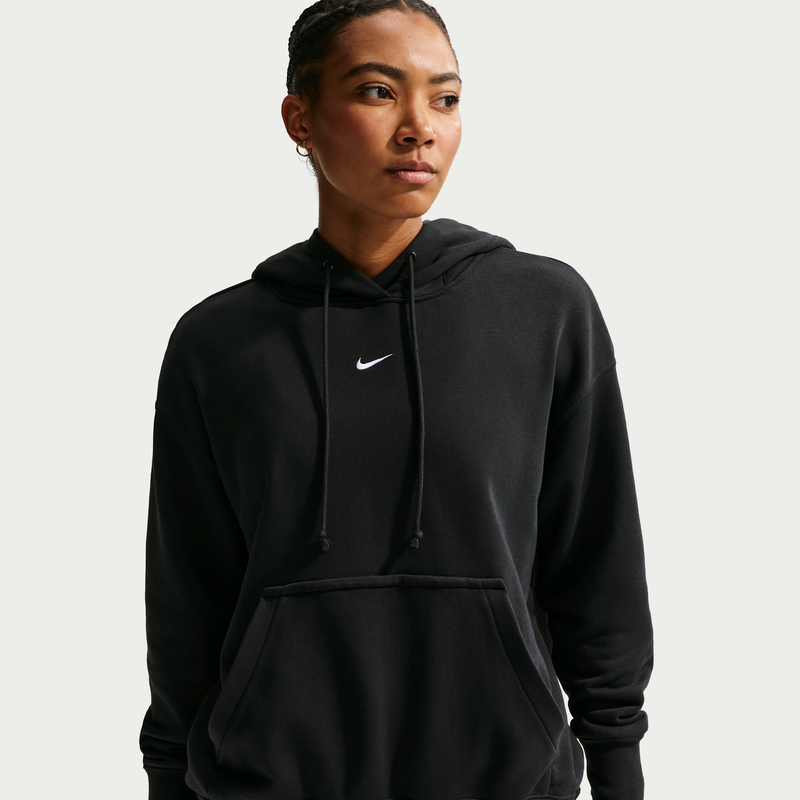 Sudadera con gorro sin cierre de básquetbol oversized para mujer Nike Phoenix Fleece
