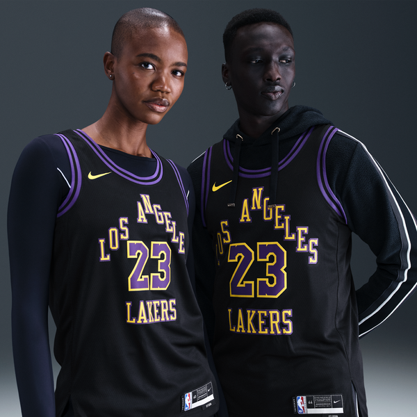 Jersey Nike Dri-Fit De La Nba Swingman Para Hombre Lebron James Los Angeles Lakers City Edition Negro