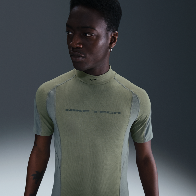 Ropa interior deportiva de manga corta Dri-FIT para hombre Nike Tech Verde