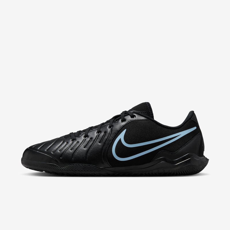 Tacos de fútbol para cancha cubierta de corte low Nike Tiempo Legend 10 Club Negro