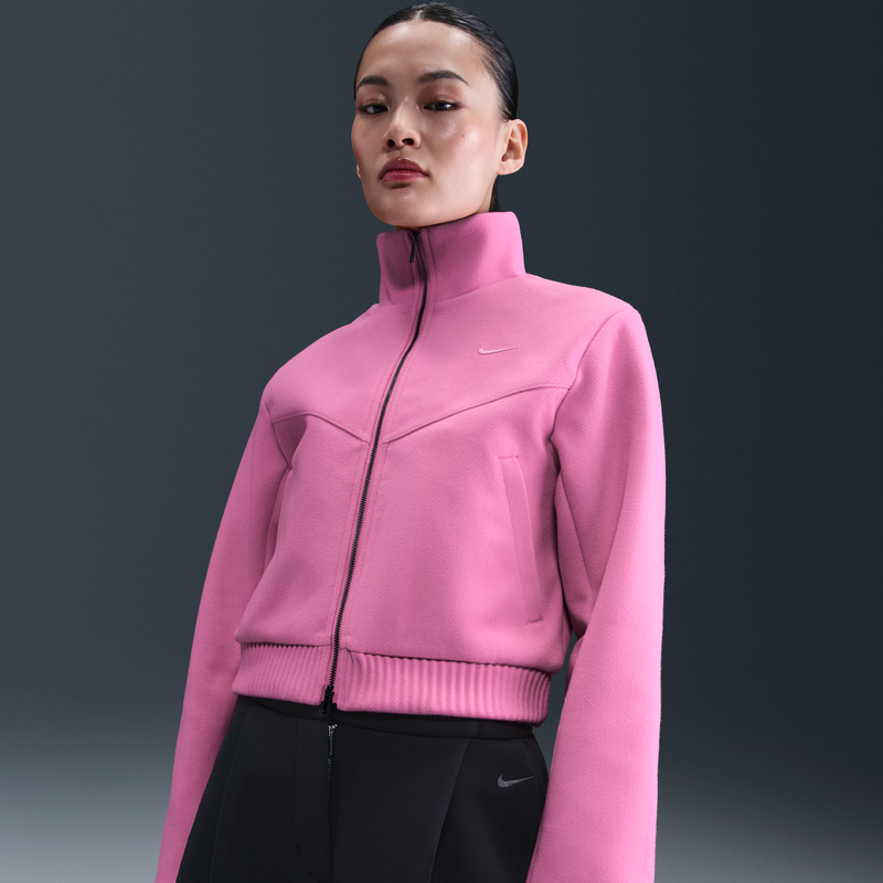 Chamarra entallada para mujer Nike Sportswear Windrunner Rosa