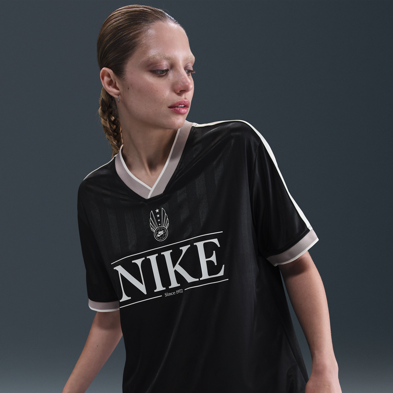 Jersey De Cuello En V Para Mujer Nike Sportswear Negro