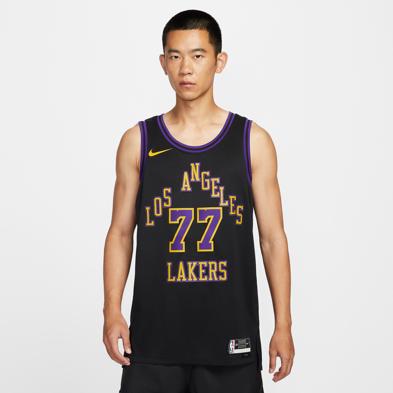 Jersey Nike Dri-Fit De La Nba Swingman Para Hombre Los Angeles Lakers City Edition Negro