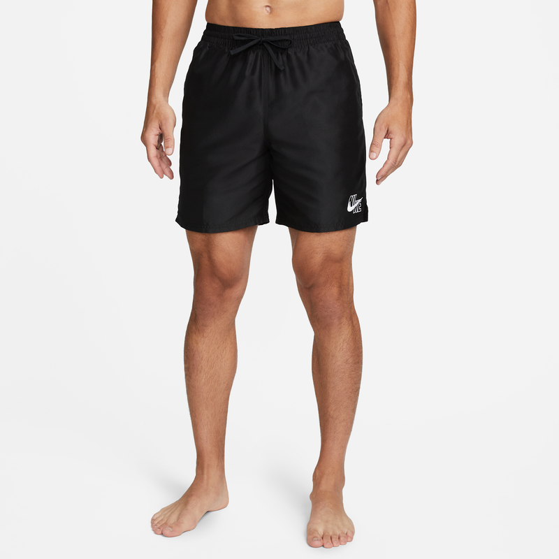Shorts De Vóleibol De 18 Cm Para Hombre Nike Swim Essential Logo Lap Negro