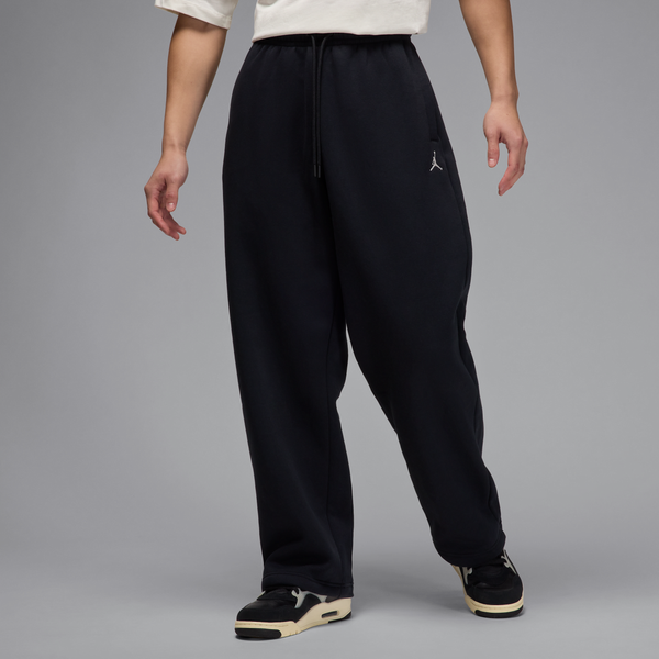 Pants Oversized Con Dobladillo Abierto Para Hombre Jordan Brooklyn Fleece Negro
