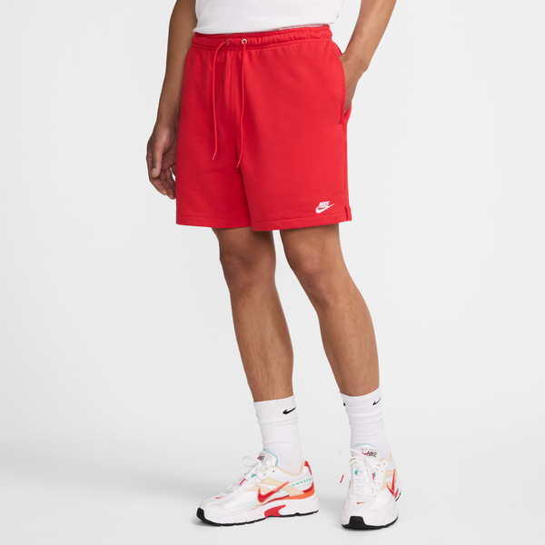 Shorts De French Terry Flow Para Hombre Nike Club Rojo