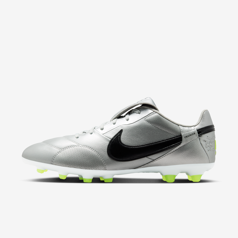 Tacos De Fútbol Para Terreno Firme De Corte Low Nike Premier 3 Gris