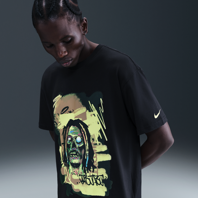 Playera De Básquetbol Para Hombre Nike M90 Ja Negro