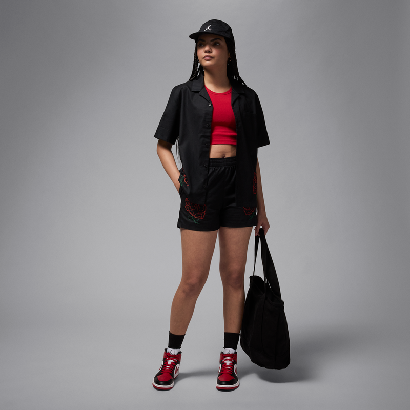 Jordan Shorts De Tejido Woven Para Mujer Negro