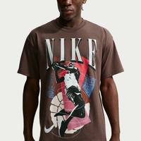 Playera de básquetbol para hombre Nike Marrón