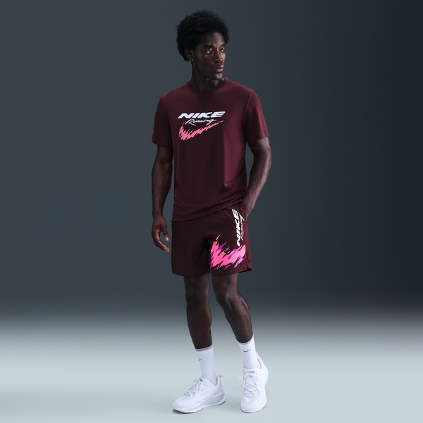 Shorts De Correr Dri-Fit De 18 Cm Con Forro De Ropa Interior Para Hombre Nike Challenger Rojo