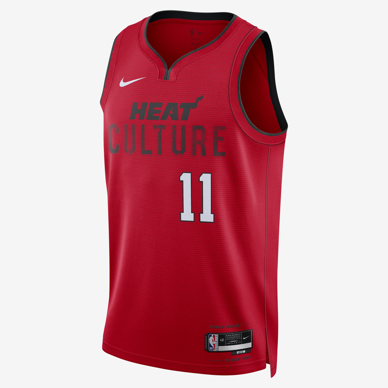 Jaime Jaquez Jr. Miami Heat 2024/25 City Edition Jersey Nike Dri-Fit De La Nba Swingman Para Hombre Rojo