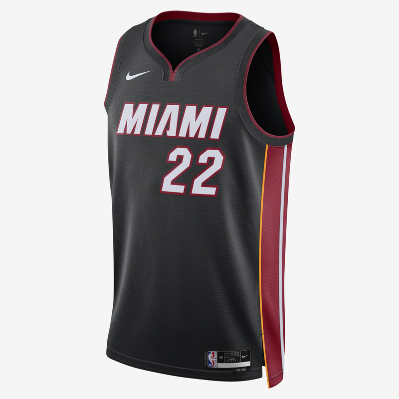Jersey Nike Dri-Fit De La Nba Swingman Para Hombre Miami Heat Icon Edition Negro