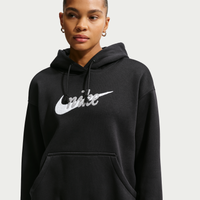 Sudadera con gorro con logotipo oversized para mujer Nike Sportswear Phoenix Fleece Negro