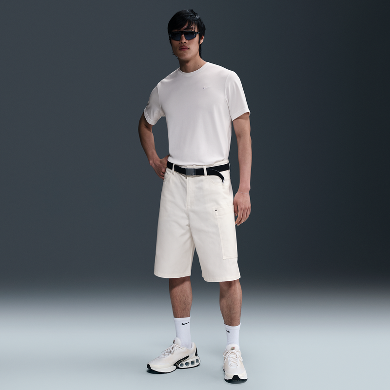 Shorts De Lona Grandes Para Hombre Nike Life Blanco
