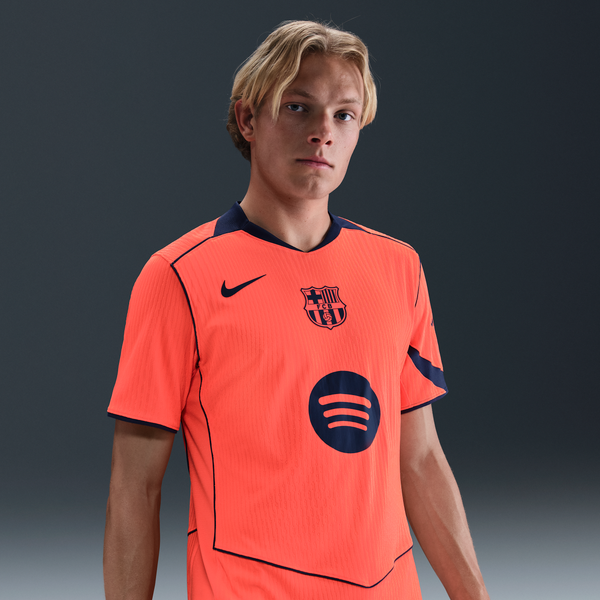 Jersey De Fútbol Nike Dri-Fit Adv Total 90 Authentic Para Hombre Fc Barcelona 2025/26 Match Alternativa Naranja