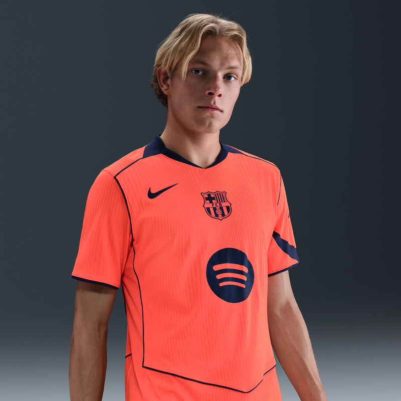 Jersey De Fútbol Nike Dri-Fit Adv Total 90 Authentic Para Hombre Fc Barcelona 2025/26 Match Alternativa Naranja